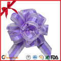 Printed POM-POM Pull Bow for Christmas Decoration